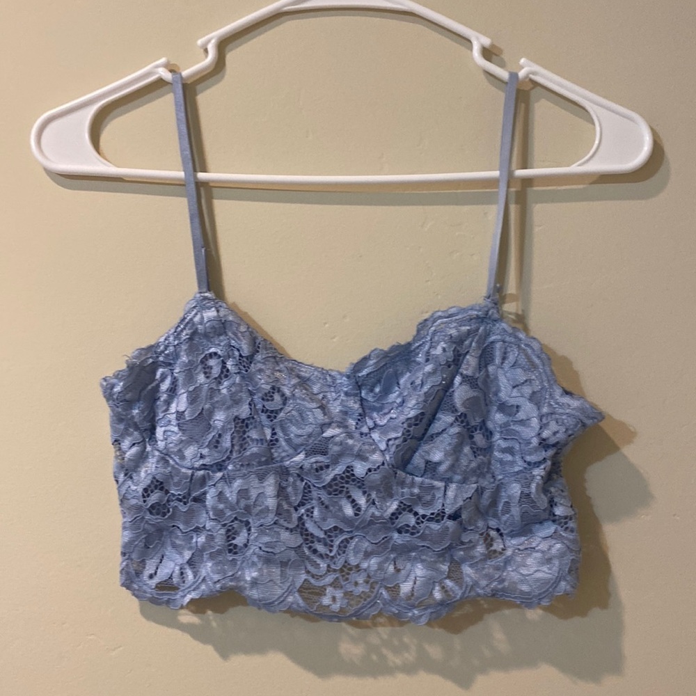 Blue Lace Top